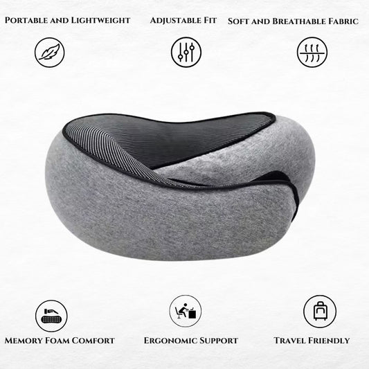 RestEase Memory Foam Travel Pillow